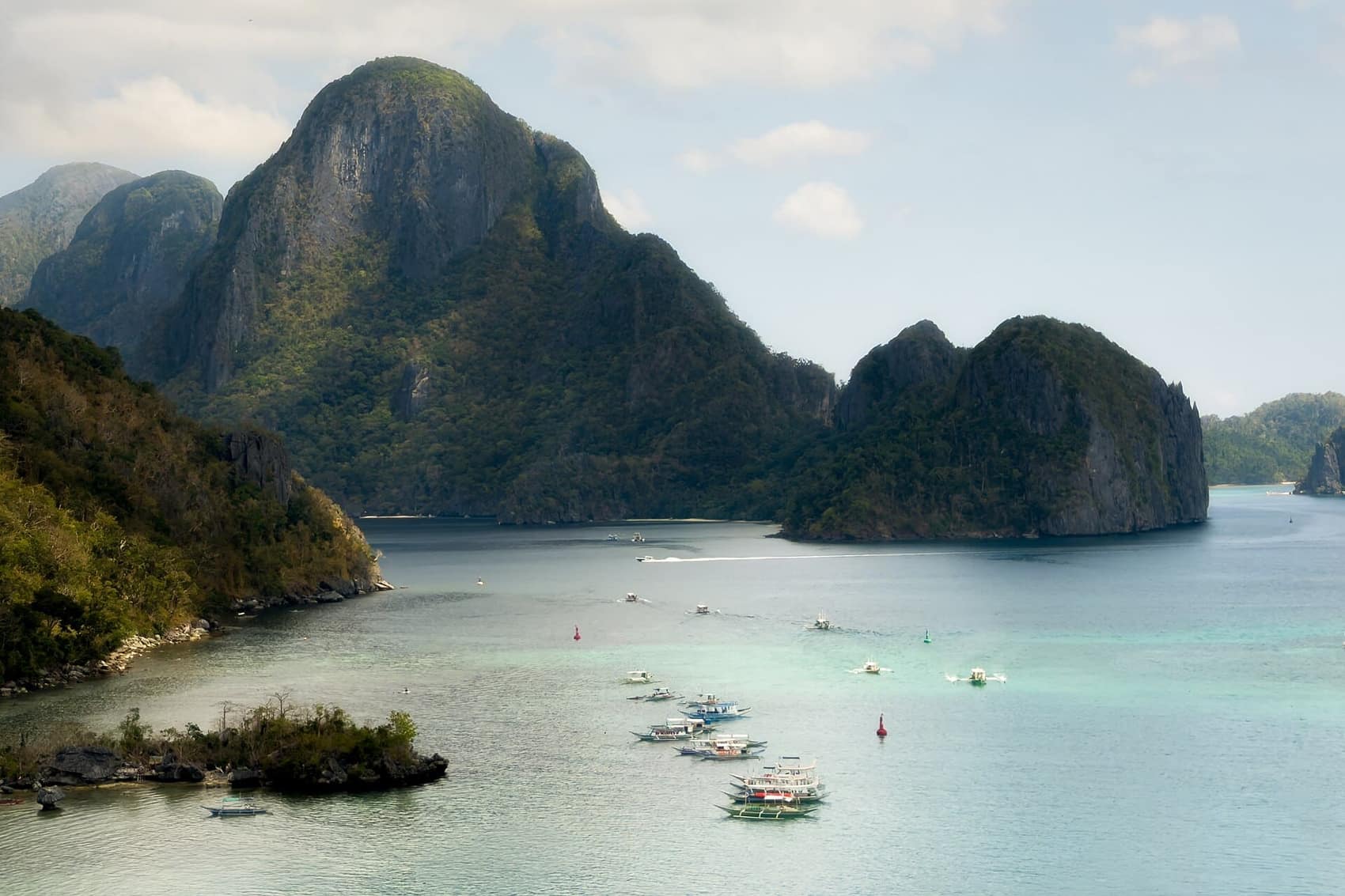 Cadlao Island from the Taraw Canopy Walk. This is the payoff for the 90-minute climb