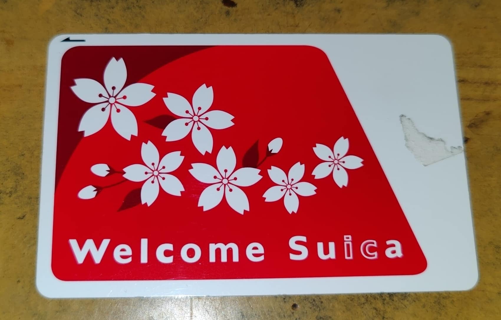 A Welcome Suica card, available for visitors at the airport