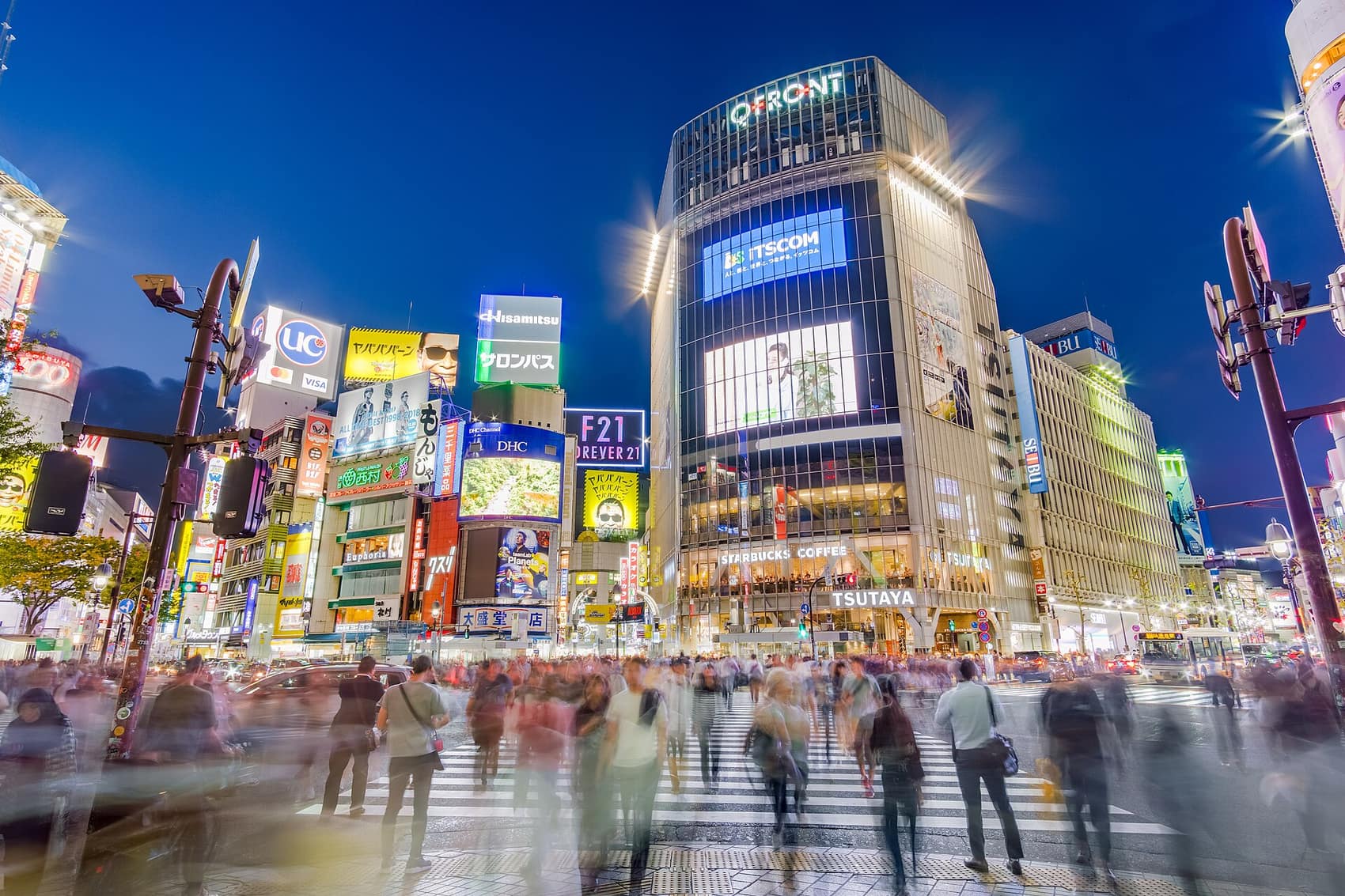 Shibuya Scramble Crossing, one of the city's iconic sights
