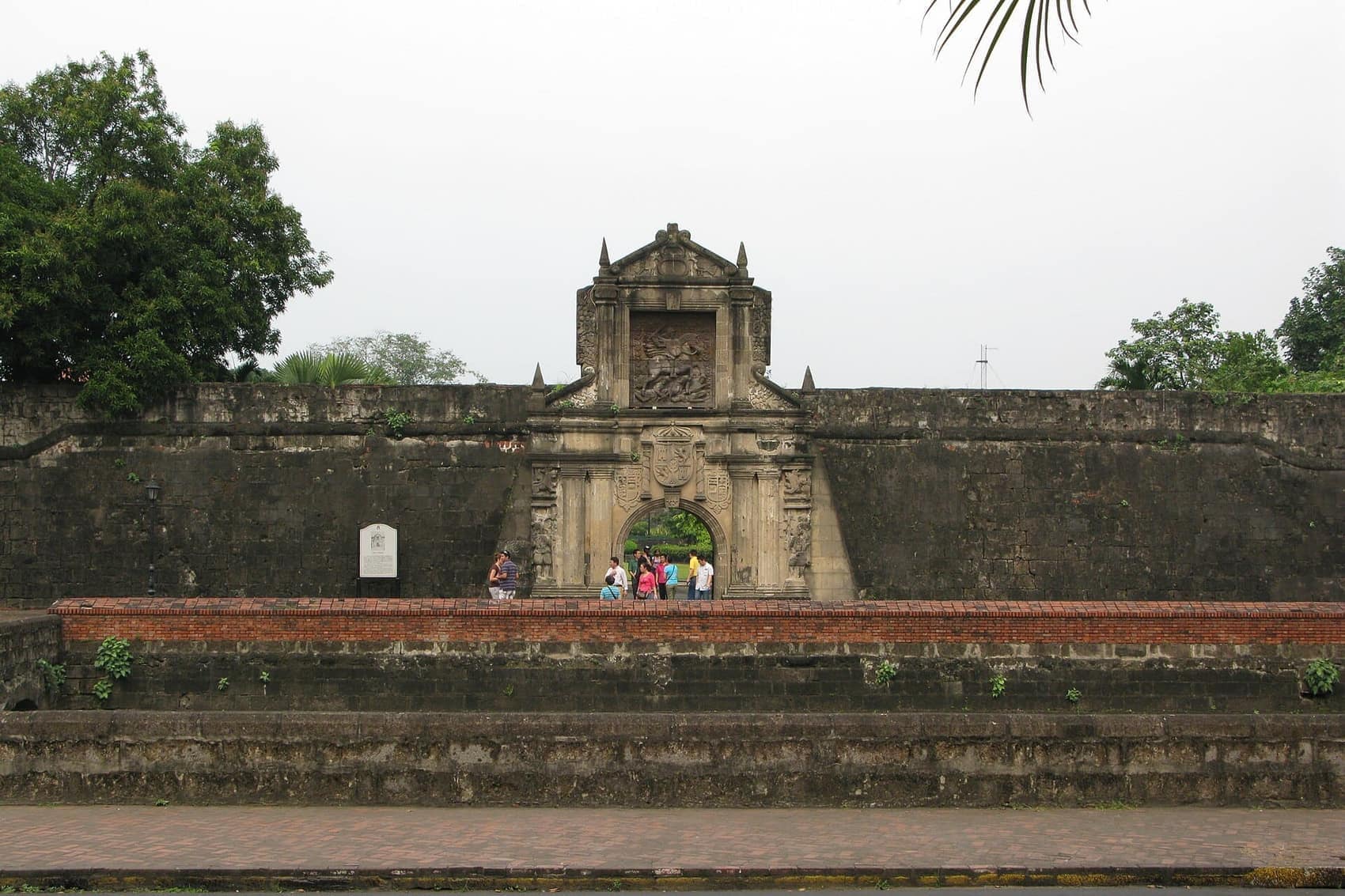 The carved stone gate of Fort Santiago, the most photographed doorway in Manila