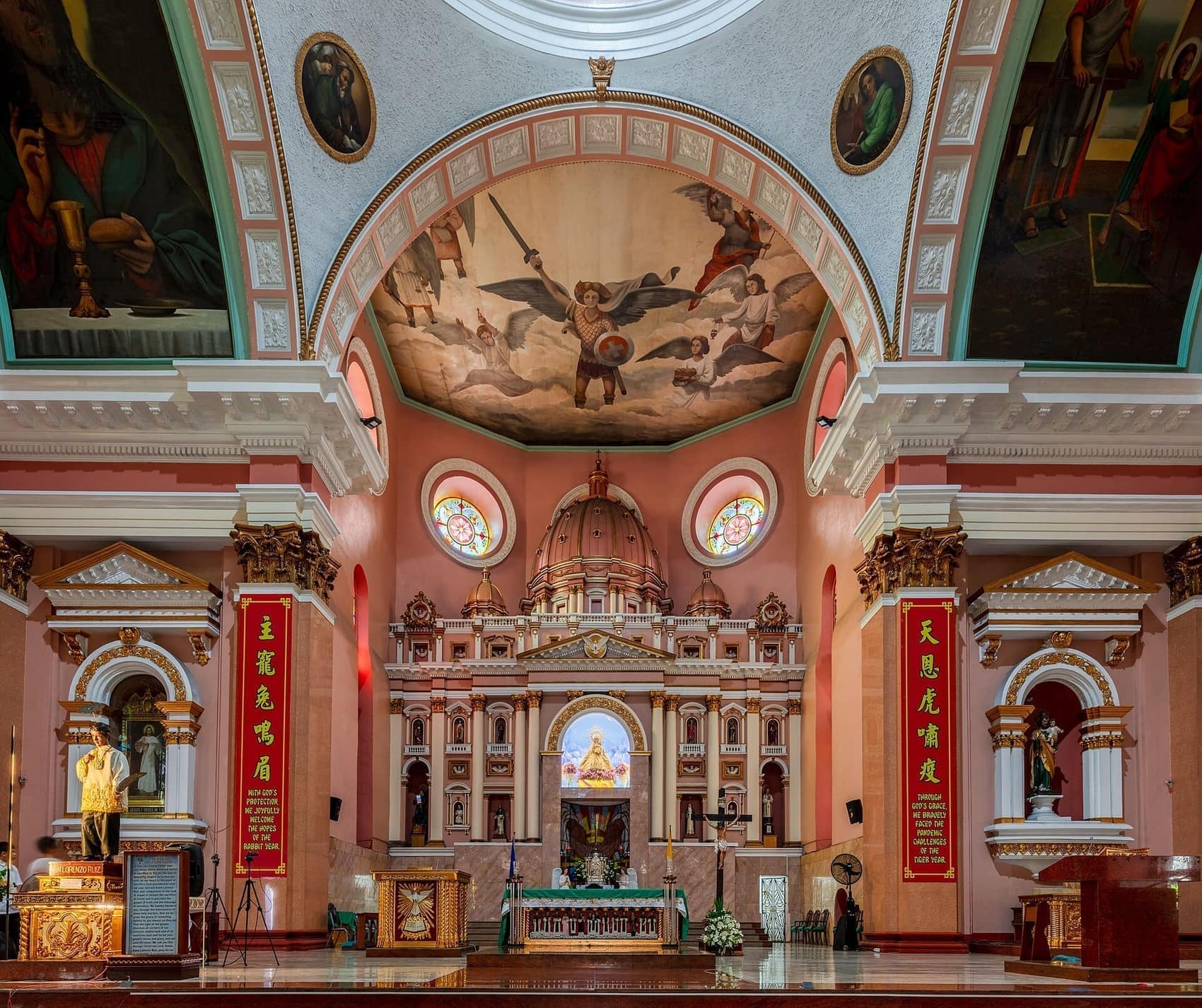 The gilded retablo of Binondo Church, anchor of the world's oldest Chinatown