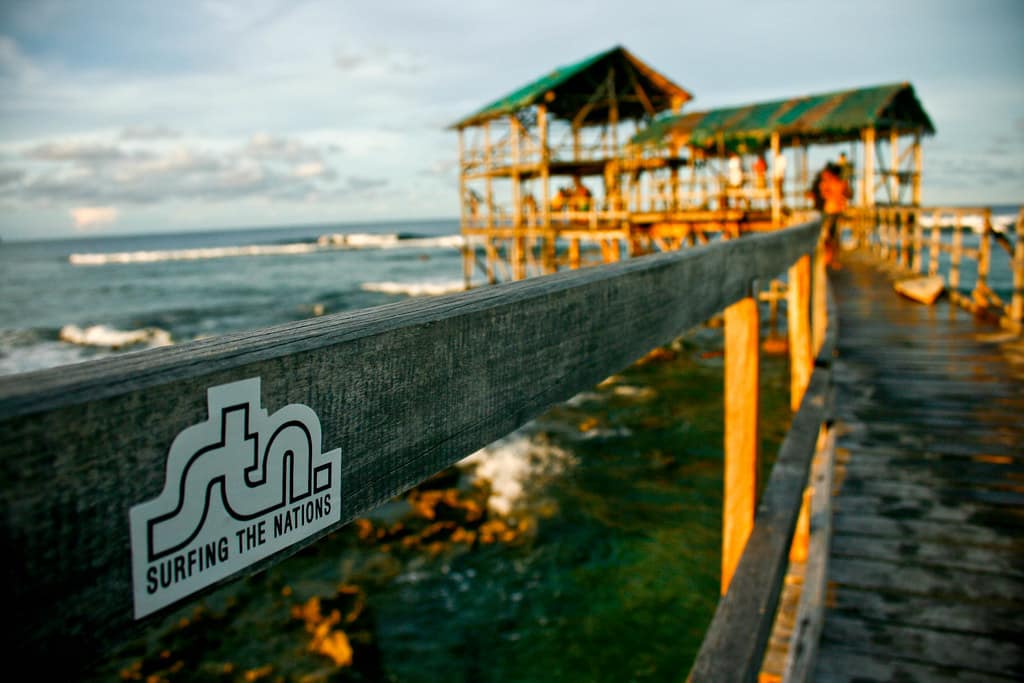 Golden hour on the Cloud 9 boardwalk: the walk most visitors do at least once a day
